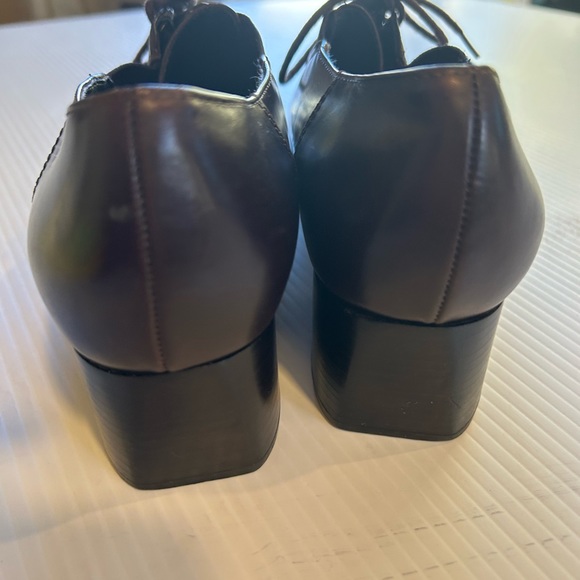 Y2K ENZO ANGIOLINI 90’s OXFORDS LACE UP, CHUNKY HEELS 8.5 - Picture 3 of 11
